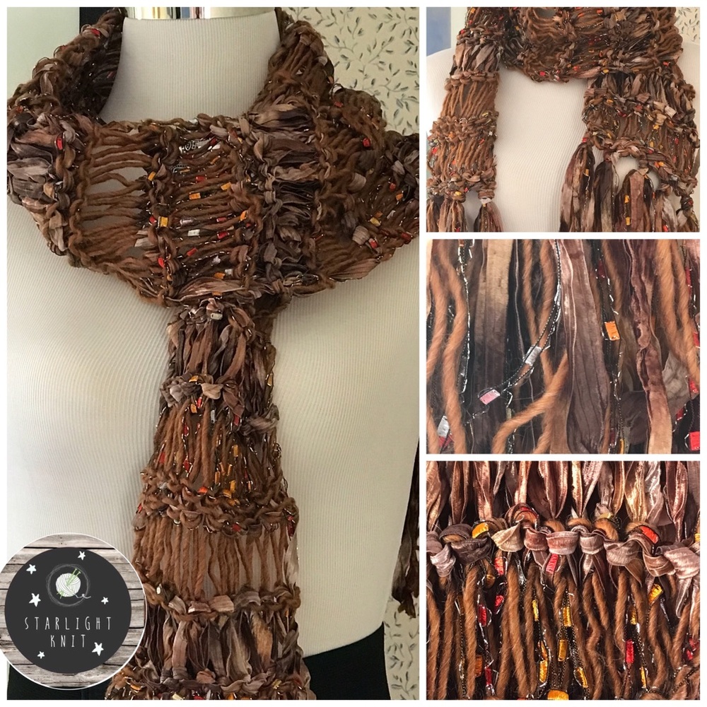 Ladies fashion Handknit accessory scarf